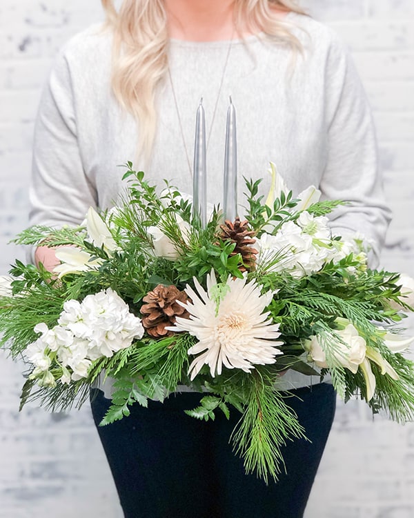 Floral Centerpieces for the Holidays | In Bloom Florist | Orlando, FL | Same-Day Delivery on Christmas Eve