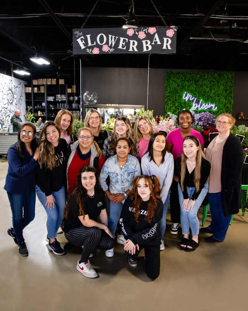 The woman working at In Bloom Florist